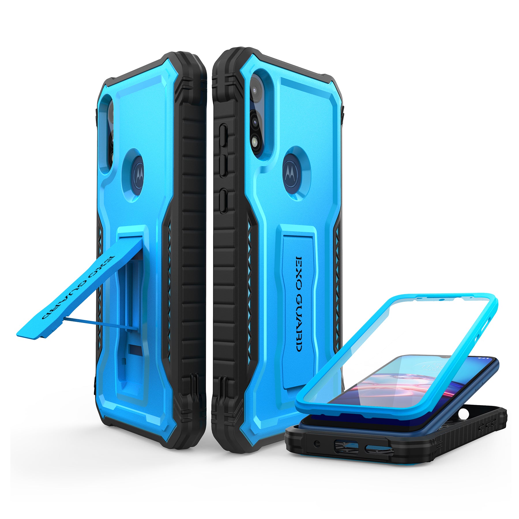 ExoGuard for Moto G Stylus 2022 Case, Rubber Shockproof Full-Body Cove