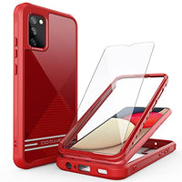 ExoGuard Samsung Galaxy A02S Case Comes with Screen Protector, Clear Hard Back Shockproof Full Body Coverage Phone Case for Samsung A02S