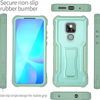 ExoGuard for Moto G Play 2021 Case, Rubber Shockproof Full-Body Cover Case Built-in Screen Protector and Kickstand Compatible with Moto G Play 2021 Phone