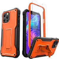ExoGuard for iPhone 13 Series Case, Rubber Shockproof Full Body Cover Case with Tempered Glass Screen Protector Built-in Kickstand for iPhone 13/iPhone 13 Mini/iPhone 13 Pro/iPhone 13 Pro Max