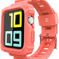 ExoGuard for Apple Watch Bands 38/40/42/44mm Series with Case, Sports Style Replacement Band Strap Shockproof with Bumper Case fits iWatch 6/5/4/3/2/1/SE