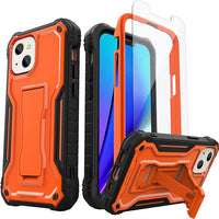 ExoGuard for iPhone 13 Series Case, Rubber Shockproof Full Body Cover Case with Tempered Glass Screen Protector Built-in Kickstand for iPhone 13/iPhone 13 Mini/iPhone 13 Pro/iPhone 13 Pro Max