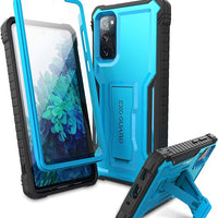 ExoGuard Samsung Galaxy S20 FE 5G Case, Rubber Shockproof Full-Body Cover Case Built-in Screen Protector with Kickstand for Samsung S20 FE 5G Phone