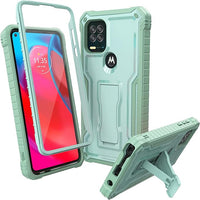 ExoGuard for Moto G Stylus 5G Case, Rubber Shockproof Full-Body Cover Case Built-in Screen Protector and Kickstand Compatible with Moto G Stylus 5G Phone