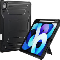 ExoGurad for iPad Air 4th Generation Case with Pencil Holder, Heavy Duty Full Body Protective Cover 10. 9 Inch Case with Built-in Screen Protector and Kickstand