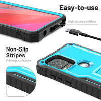 ExoGuard for Moto G Stylus 5G Case, Rubber Shockproof Full-Body Cover Case Built-in Screen Protector and Kickstand Compatible with Moto G Stylus 5G Phone