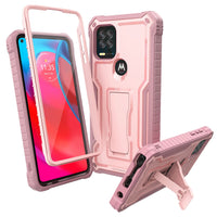 ExoGuard for Moto G Stylus 5G Case, Rubber Shockproof Full-Body Cover Case Built-in Screen Protector and Kickstand Compatible with Moto G Stylus 5G Phone