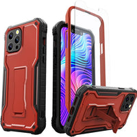 ExoGuard for iPhone 13 Series Case, Rubber Shockproof Full Body Cover Case with Tempered Glass Screen Protector Built-in Kickstand for iPhone 13/iPhone 13 Mini/iPhone 13 Pro/iPhone 13 Pro Max