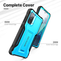 ExoGuard Samsung Galaxy S20 FE 5G Case, Rubber Shockproof Full-Body Cover Case Built-in Screen Protector with Kickstand for Samsung S20 FE 5G Phone