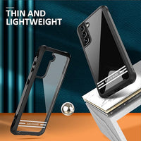 ExoGuard Samsung Galaxy S21 Series Case with Screen Protector, Dual Layer Full Body Protection Cover Clear Back (S21 Ultra Does not come with a screen protector)