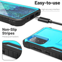 ExoGuard Samsung Galaxy S20 FE 5G Case, Rubber Shockproof Full-Body Cover Case Built-in Screen Protector with Kickstand for Samsung S20 FE 5G Phone