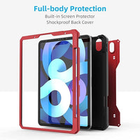 ExoGurad for iPad Air 4th Generation Case with Pencil Holder, Heavy Duty Full Body Protective Cover 10. 9 Inch Case with Built-in Screen Protector and Kickstand