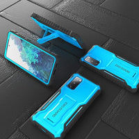 ExoGuard Samsung Galaxy S20 FE 5G Case, Rubber Shockproof Full-Body Cover Case Built-in Screen Protector with Kickstand for Samsung S20 FE 5G Phone
