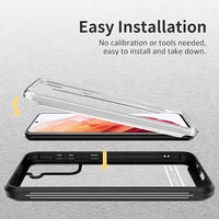 ExoGuard Samsung Galaxy S21 Series Case with Screen Protector, Dual Layer Full Body Protection Cover Clear Back (S21 Ultra Does not come with a screen protector)