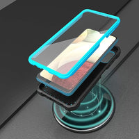 ExoGuard for Samsung Galaxy A12 Case, Rubber Shockproof Full-Body Cover Case Built-in Screen Protector and Kickstand Compatible with Samsung A12 Phone