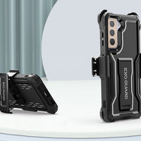ExoGuard Belt Clip Holster and Case for Samsung Galaxy S21 Series, Heavy Duty Belt Clip Holster and Adjustable with 360 Degree Rotation, No Screen Protector (Black)