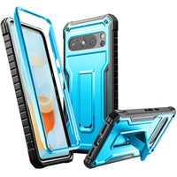ExoGuard for Google Pixel 8 Series Case, Built in Kickstand Rubber Shockproof Impact Resistance Protective Cover Phone Case with Google Pixel 8/Google Pixel 8 Pro