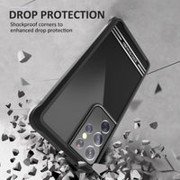 ExoGuard Samsung Galaxy S21 Series Case with Screen Protector, Dual Layer Full Body Protection Cover Clear Back (S21 Ultra Does not come with a screen protector)