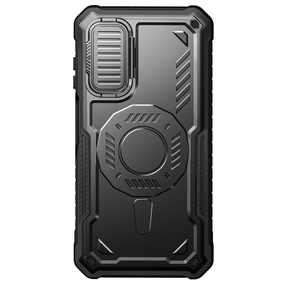 ExoGuard for Samsung Galaxy A15 Case with Screen Protector, Rubber Full-Body Cover Protective Case with Camera Cover and Kickstand Function