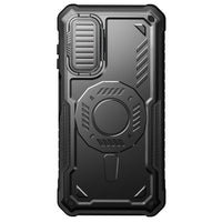 ExoGuard for Samsung Galaxy A15 Case with Screen Protector, Rubber Full-Body Cover Protective Case with Camera Cover and Kickstand Function