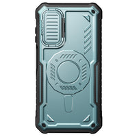 ExoGuard for Samsung Galaxy A15 Case with Screen Protector, Rubber Full-Body Cover Protective Case with Camera Cover and Kickstand Function