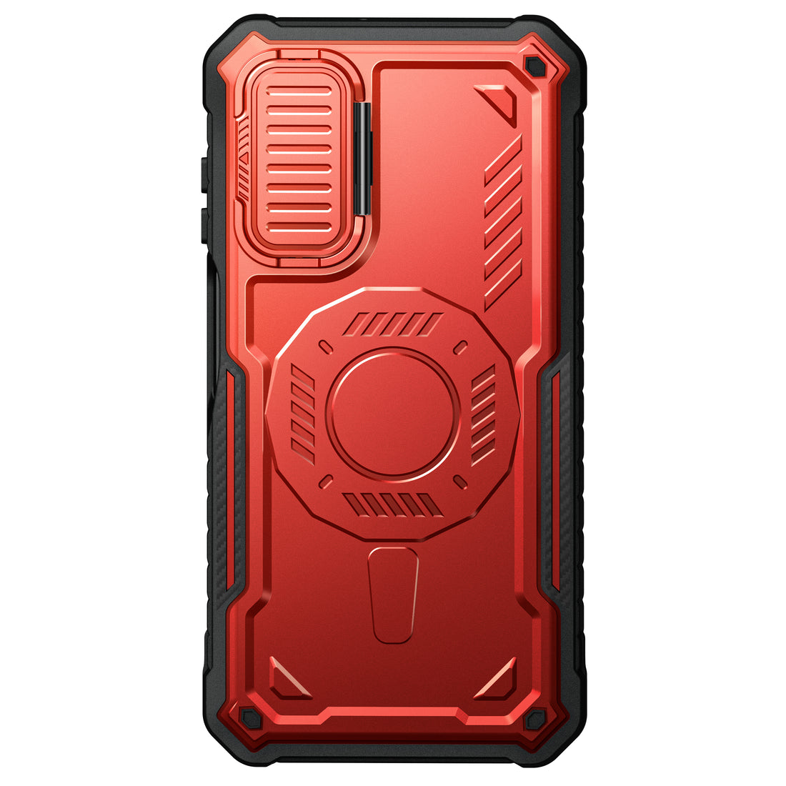 ExoGuard for Samsung Galaxy A15 Case with Screen Protector, Rubber Full-Body Cover Protective Case with Camera Cover and Kickstand Function