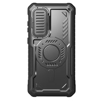 ExoGuard for Samsung Galaxy S23 FE Case with Screen Protector,Rubber Full-Body Cover Protective Case with Camera Cover and Kickstand Function