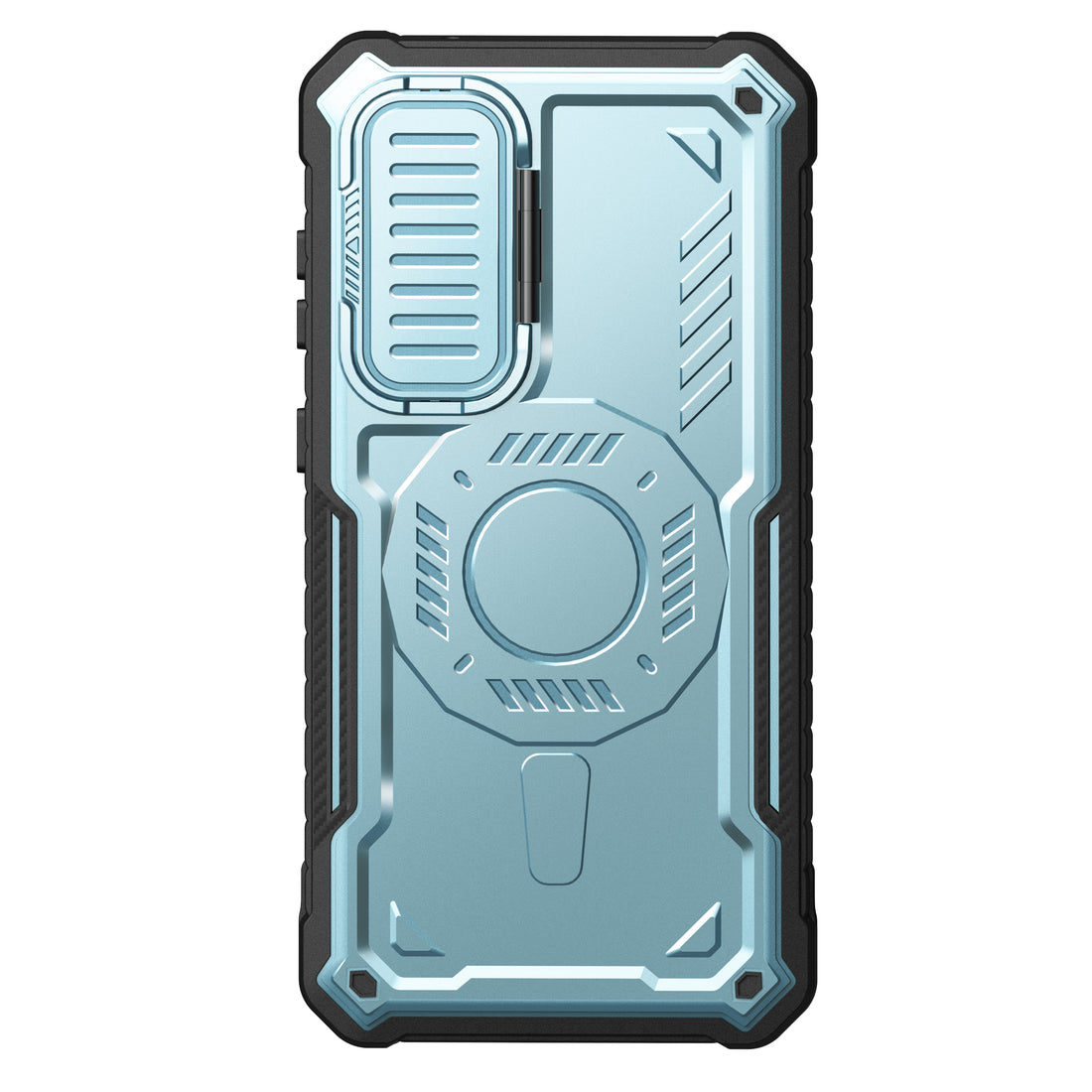 ExoGuard for Samsung Galaxy S23 FE Case with Screen Protector,Rubber Full-Body Cover Protective Case with Camera Cover and Kickstand Function