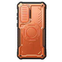 ExoGuard for Samsung Galaxy S23 FE Case with Screen Protector,Rubber Full-Body Cover Protective Case with Camera Cover and Kickstand Function