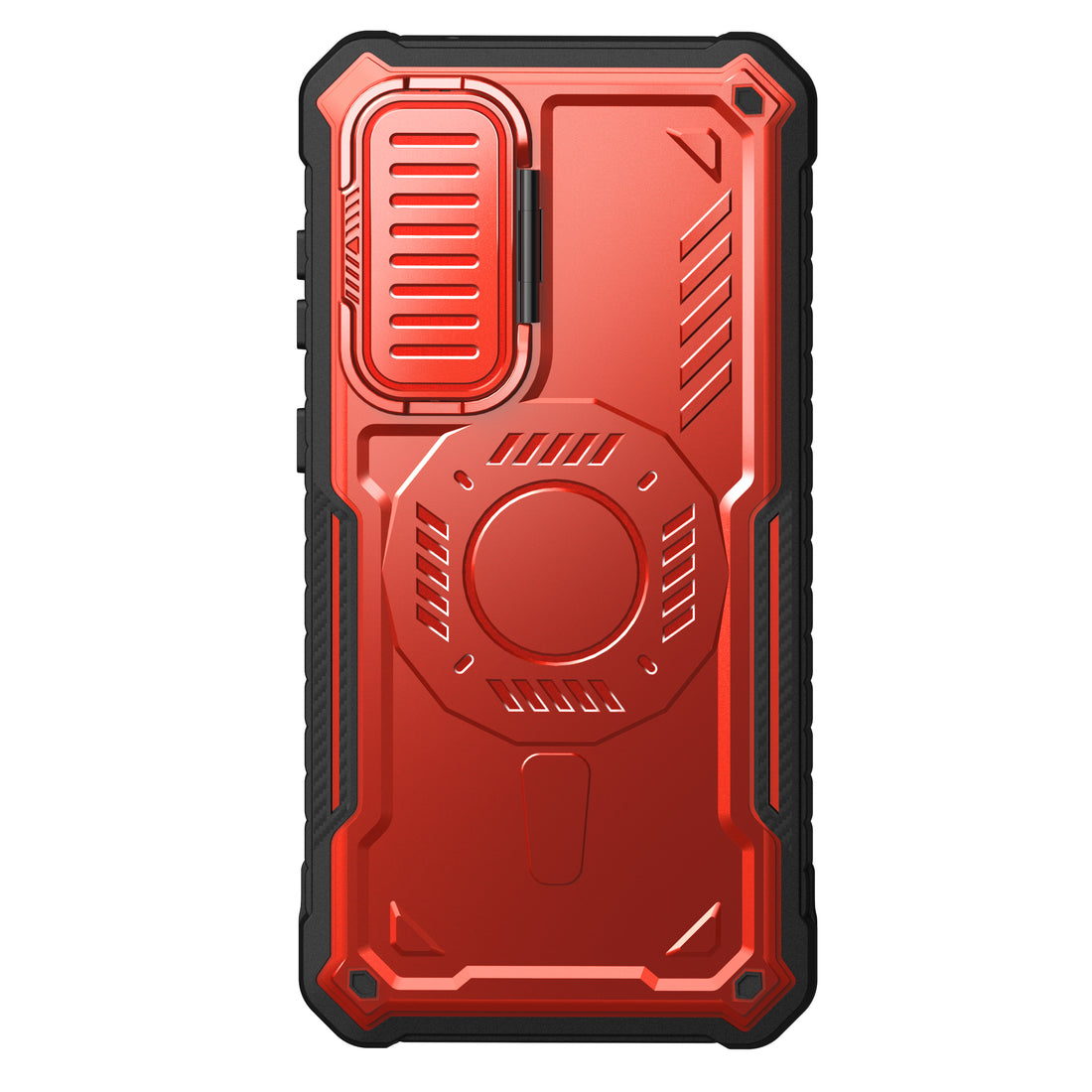 ExoGuard for Samsung Galaxy S23 FE Case with Screen Protector,Rubber Full-Body Cover Protective Case with Camera Cover and Kickstand Function