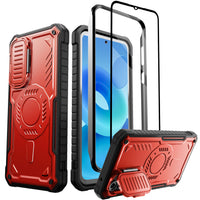 ExoGuard for Samsung Galaxy S23 FE Case with Screen Protector,Rubber Full-Body Cover Protective Case with Camera Cover and Kickstand Function