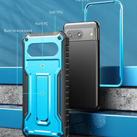 ExoGuard for Google Pixel 8 Series Case, Built in Kickstand Rubber Shockproof Impact Resistance Protective Cover Phone Case with Google Pixel 8/Google Pixel 8 Pro