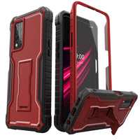 ExoGuard for T-Mobile REVVL V Plus 5G Case, Rubber Shockproof Full-Body Cover Case Built-in Screen Protector and Kickstand Compatible with T-Mobile REVVL V Plus 5G Phone