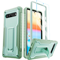ExoGuard for Google Pixel 6 Series Case, Built-in Kickstand Rubber Shockproof Heavy Duty Case with Screen Protector forGoogle Pixel 6/Google Pixel 6A/ Google Pixel 6 Pro(Pixel 6 Pro Does not come with a screen protector)