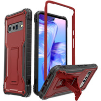 ExoGuard for Google Pixel 6 Series Case, Built-in Kickstand Rubber Shockproof Heavy Duty Case with Screen Protector forGoogle Pixel 6/Google Pixel 6A/ Google Pixel 6 Pro(Pixel 6 Pro Does not come with a screen protector)