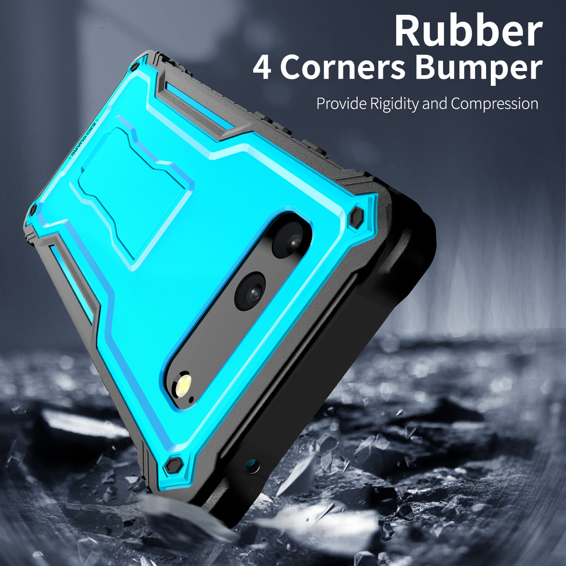 ExoGuard for Google Pixel 6 Series Case, Built-in Kickstand Rubber Shockproof Heavy Duty Case with Screen Protector forGoogle Pixel 6/Google Pixel 6A/ Google Pixel 6 Pro(Pixel 6 Pro Does not come with a screen protector)
