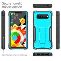 ExoGuard for Google Pixel 6 Series Case, Built-in Kickstand Rubber Shockproof Heavy Duty Case with Screen Protector forGoogle Pixel 6/Google Pixel 6A/ Google Pixel 6 Pro(Pixel 6 Pro Does not come with a screen protector)