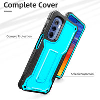 ExoGuard for Moto G Stylus 5G 2022 Case, Rubber Shockproof Full-Body Cover Case Come with a Tempered Glass Screen Protector and Kickstand