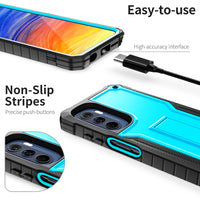 ExoGuard for Moto G Stylus 5G 2022 Case, Rubber Shockproof Full-Body Cover Case Come with a Tempered Glass Screen Protector and Kickstand