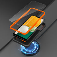 ExoGuard for Samsung Galaxy A13 5G Case, Rubber Shockproof Heavy Duty Case with Screen Protector for Samsung A13 5G Phone, Built-in Kickstand