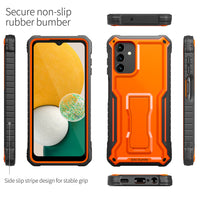 ExoGuard for Samsung Galaxy A13 5G Case, Rubber Shockproof Heavy Duty Case with Screen Protector for Samsung A13 5G Phone, Built-in Kickstand