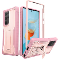 ExoGuard for Samsung Galaxy S22 Series Case, Rubber Shockproof Heavy Duty Case with Screen Protector Built-in Kickstand for Samsung S22 / Samsung S22 Plus / Samsung S22 Ultra(S22 Ultra Does not come with a screen protector)