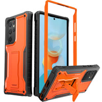 ExoGuard for Samsung Galaxy S22 Series Case, Rubber Shockproof Heavy Duty Case with Screen Protector Built-in Kickstand for Samsung S22 / Samsung S22 Plus / Samsung S22 Ultra(S22 Ultra Does not come with a screen protector)