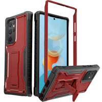 ExoGuard for Samsung Galaxy S22 Series Case, Rubber Shockproof Heavy Duty Case with Screen Protector Built-in Kickstand for Samsung S22 / Samsung S22 Plus / Samsung S22 Ultra(S22 Ultra Does not come with a screen protector)