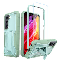 ExoGuard for Samsung Galaxy S22 Series Case, Rubber Shockproof Heavy Duty Case with Screen Protector Built-in Kickstand for Samsung S22 / Samsung S22 Plus / Samsung S22 Ultra(S22 Ultra Does not come with a screen protector)