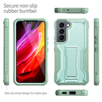 ExoGuard for Samsung Galaxy S22 Series Case, Rubber Shockproof Heavy Duty Case with Screen Protector Built-in Kickstand for Samsung S22 / Samsung S22 Plus / Samsung S22 Ultra(S22 Ultra Does not come with a screen protector)