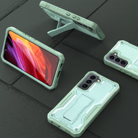 ExoGuard for Samsung Galaxy S22 Series Case, Rubber Shockproof Heavy Duty Case with Screen Protector Built-in Kickstand for Samsung S22 / Samsung S22 Plus / Samsung S22 Ultra(S22 Ultra Does not come with a screen protector)