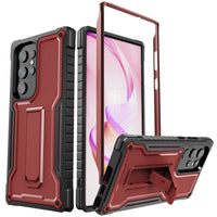 ExoGuard for Samsung Galaxy S23 Series Case, Rubber Shockproof Heavy Duty Case with Screen Protector Built-in Kickstand for Samsung S23 / Samsung S23 Plus / Samsung S23 Ultra(S23 Ultra Does not come with a screen protector)