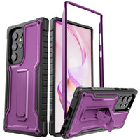 ExoGuard for Samsung Galaxy S23 Series Case, Rubber Shockproof Heavy Duty Case with Screen Protector Built-in Kickstand for Samsung S23 / Samsung S23 Plus / Samsung S23 Ultra(S23 Ultra Does not come with a screen protector)