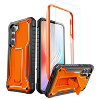 ExoGuard for Samsung Galaxy S23 Series Case, Rubber Shockproof Heavy Duty Case with Screen Protector Built-in Kickstand for Samsung S23 / Samsung S23 Plus / Samsung S23 Ultra(S23 Ultra Does not come with a screen protector)
